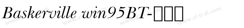 Baskerville win95BT字体转换